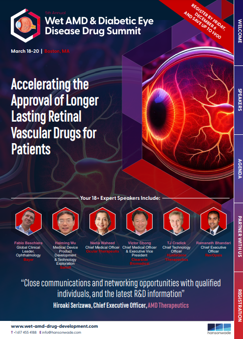 5th Wet AMD & Diabetic Eye Disease Drug Development Brochure Cover